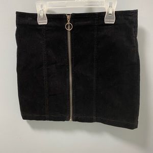 Forever 21 Suede Skirt Black